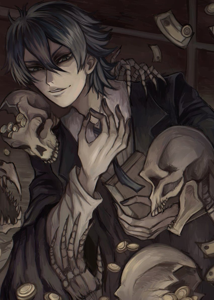 kaito and gallerian marlon (vocaloid and 2 more) drawn by qwt00tt
