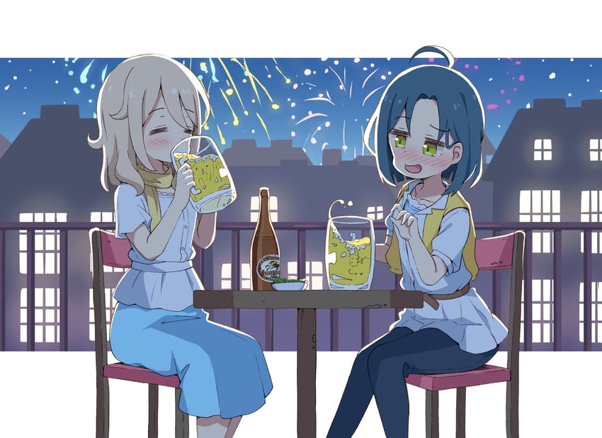 aoyama blue mountain and mate rin (gochuumon wa usagi desu ka?) drawn by mohei