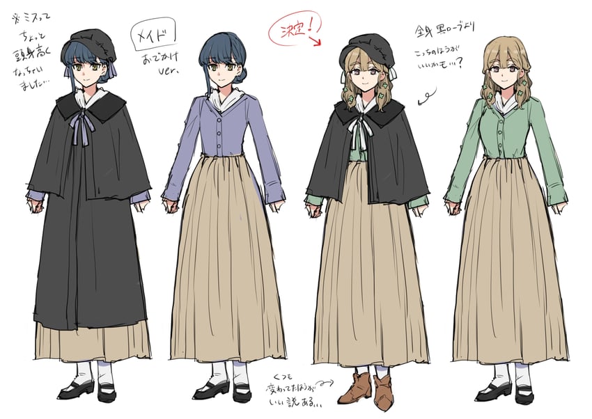 lyla von olene and dahlia jane (gakeppuchi reijou wa kurokishi-sama o horesasetai) drawn by somechime_(sometime1209)