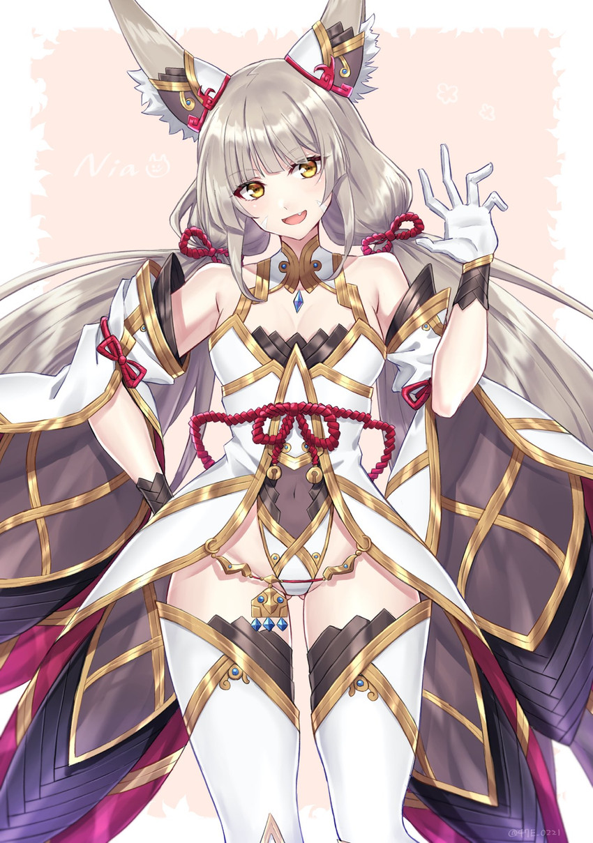 nia (xenoblade chronicles and 1 more) drawn by shinae
