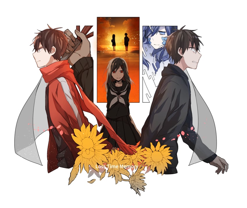 tateyama ayano, kisaragi shintarou, and ene (kagerou project and 1 more) drawn by asahimachi
