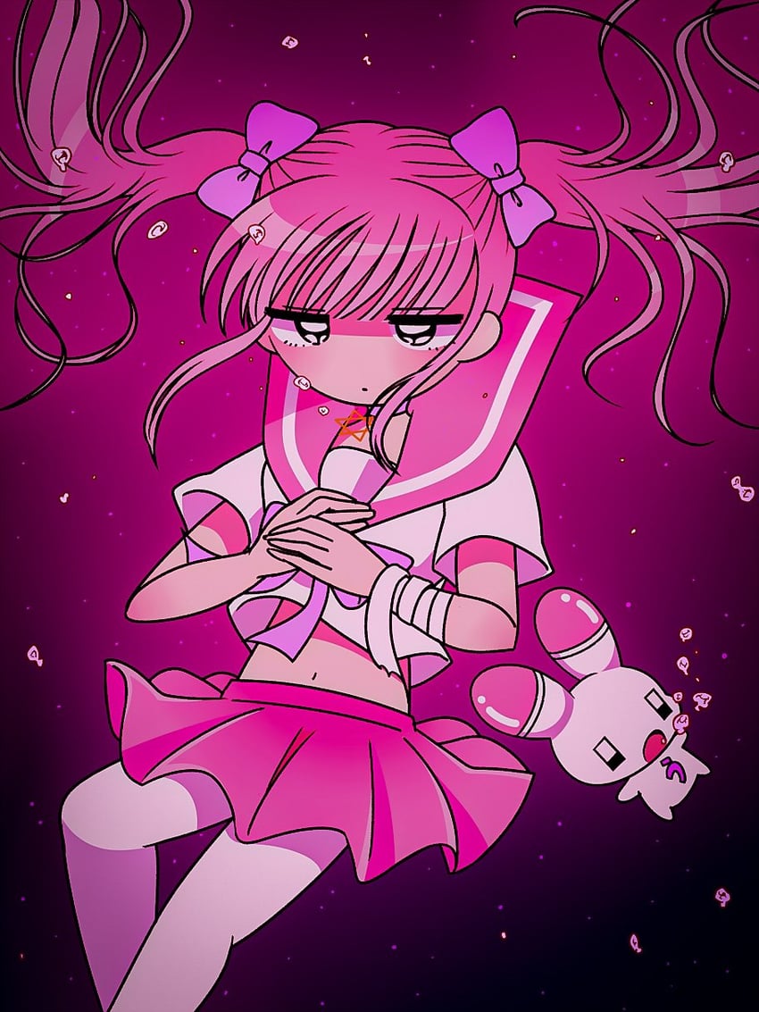 menhera-chan and usatan (menhera-chan) drawn by ezaki_bisuko