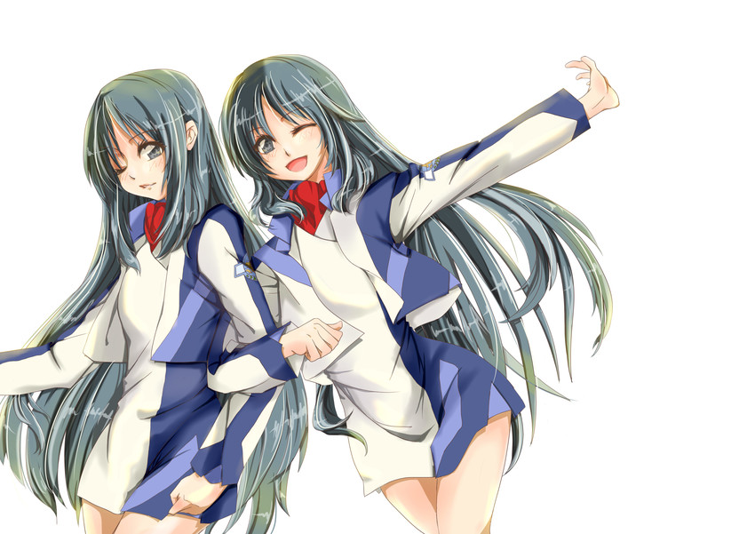 minashiro orihime and minashiro tsubaki (soukyuu no fafner) drawn by lxz