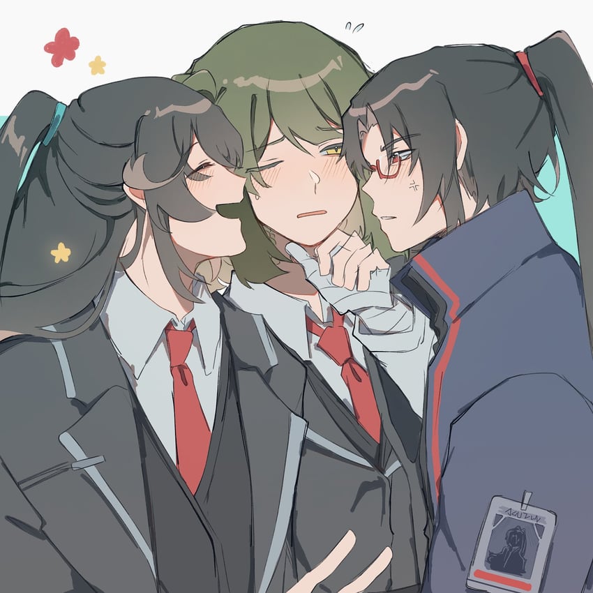 hong lu, jia huan, and ophelius (original and 2 more) drawn by 77shi_qwh91m