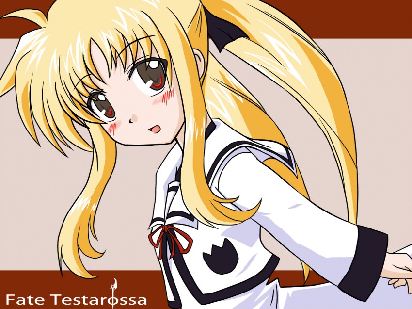 fate testarossa (lyrical nanoha and 1 more) drawn by galsink