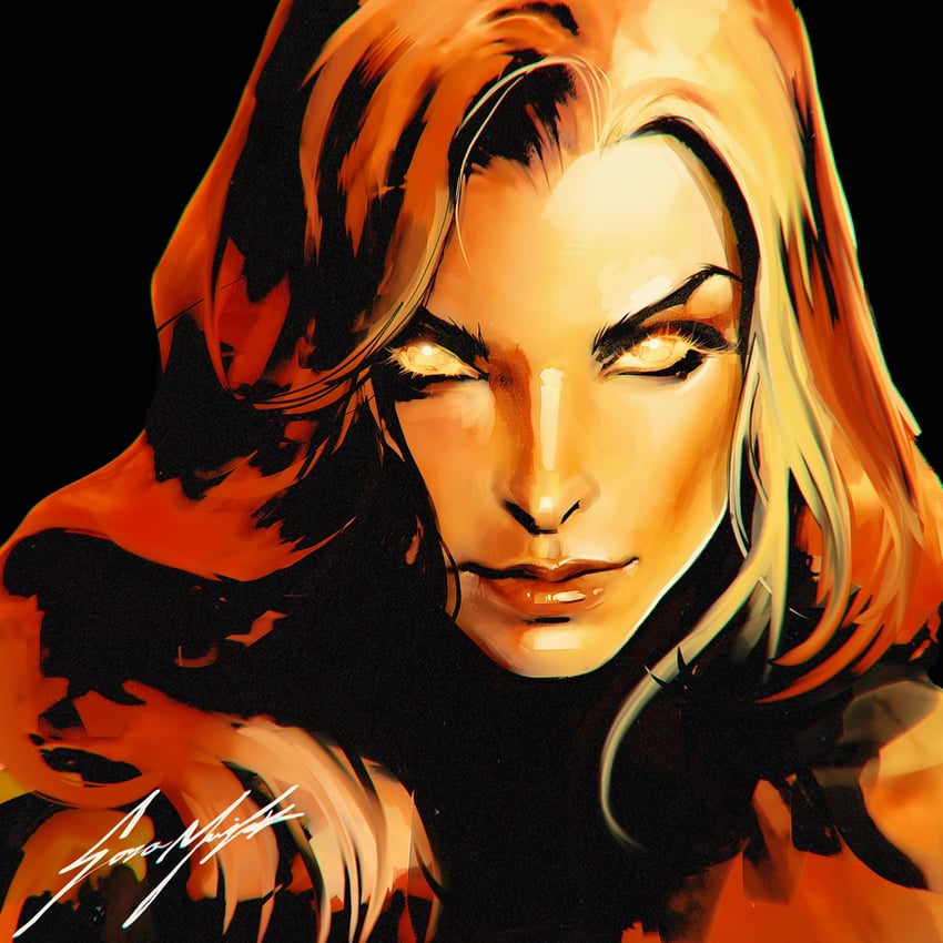 jean grey (marvel and 1 more) drawn by sozomaika