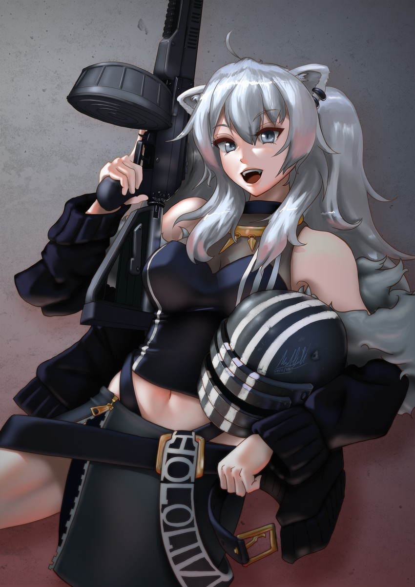 shishiro botan and killa (hololive and 1 more) drawn by ssgt-lulz