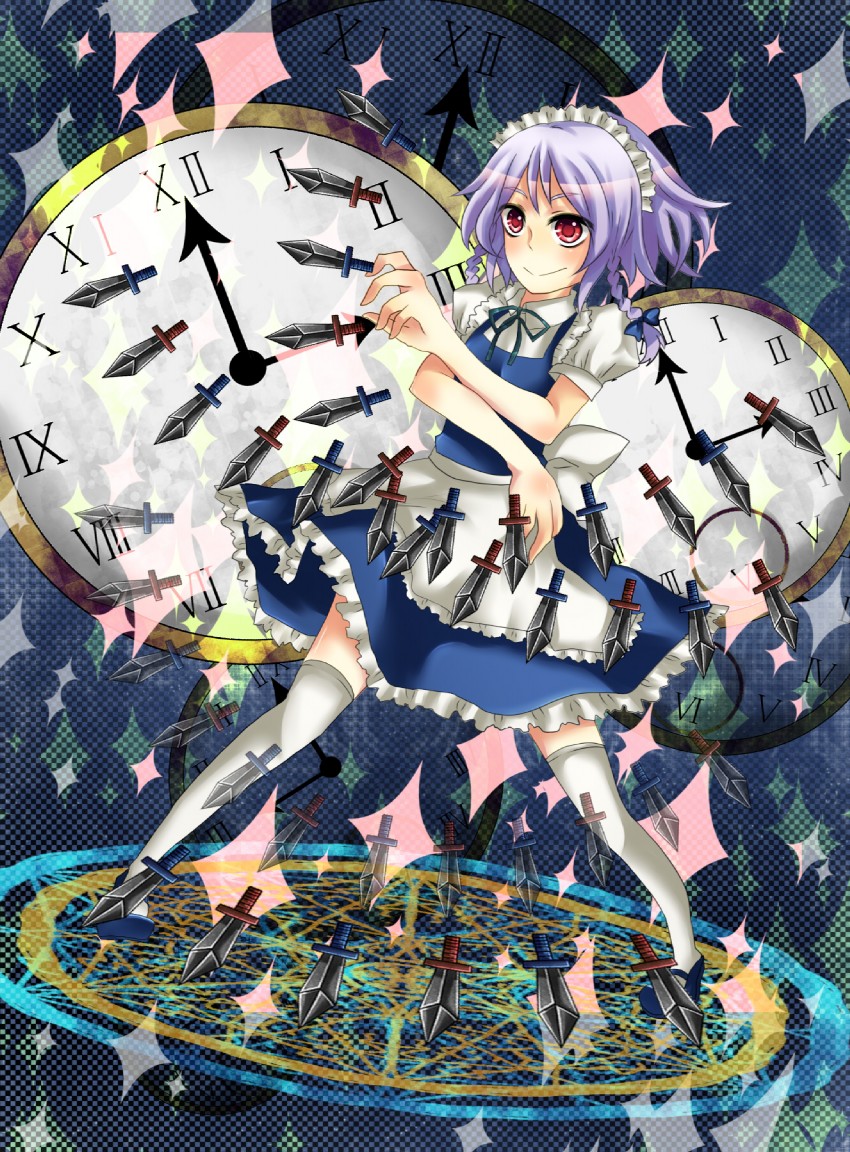 izayoi sakuya (touhou) drawn by rossia