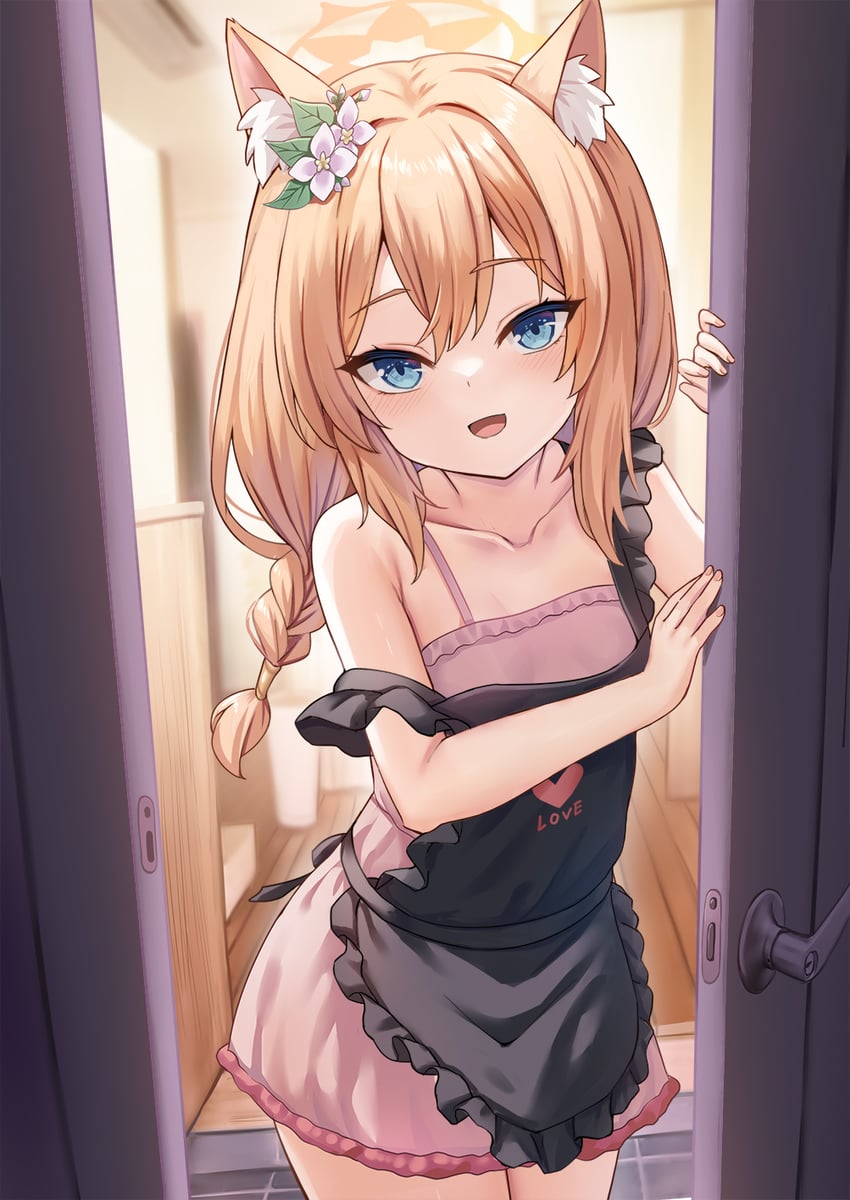 mari (blue archive) drawn by milkshakework
