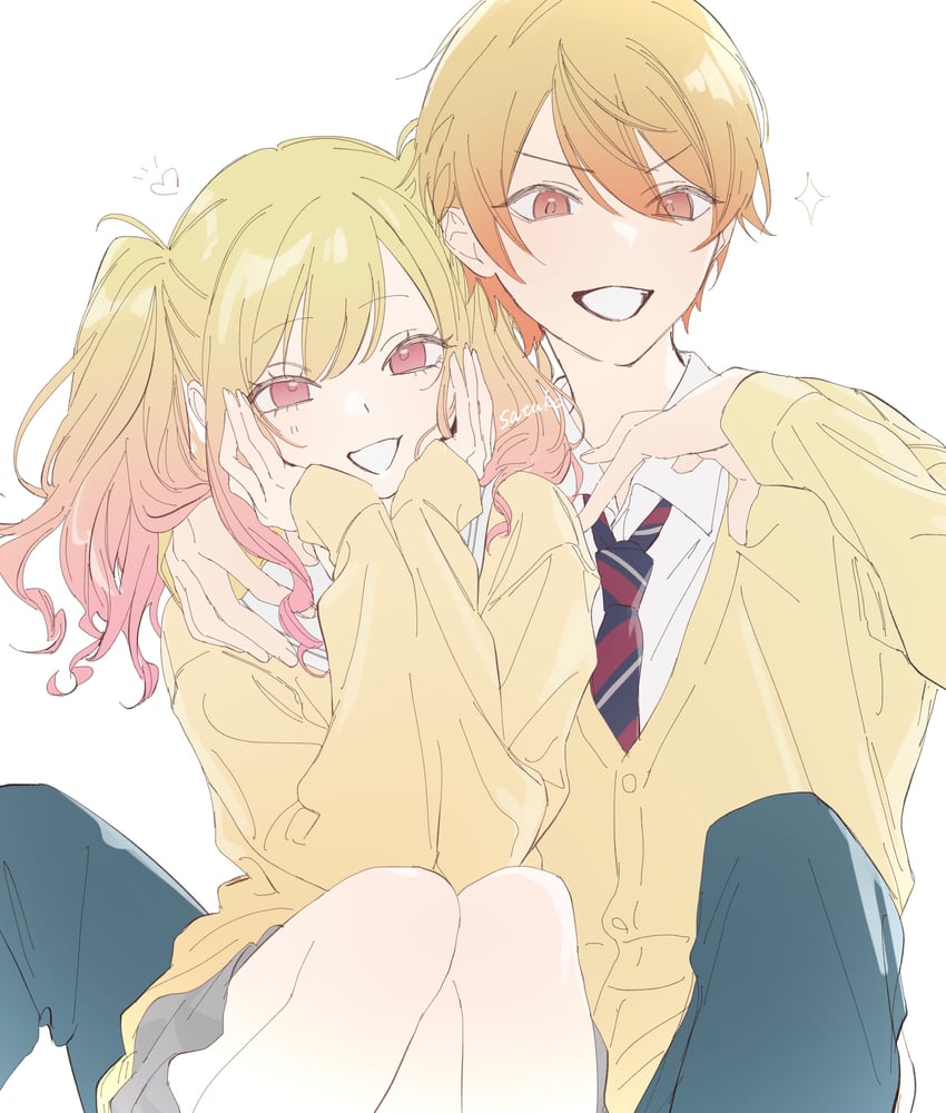 tenma tsukasa and tenma saki (project sekai) drawn by sa_tsuko