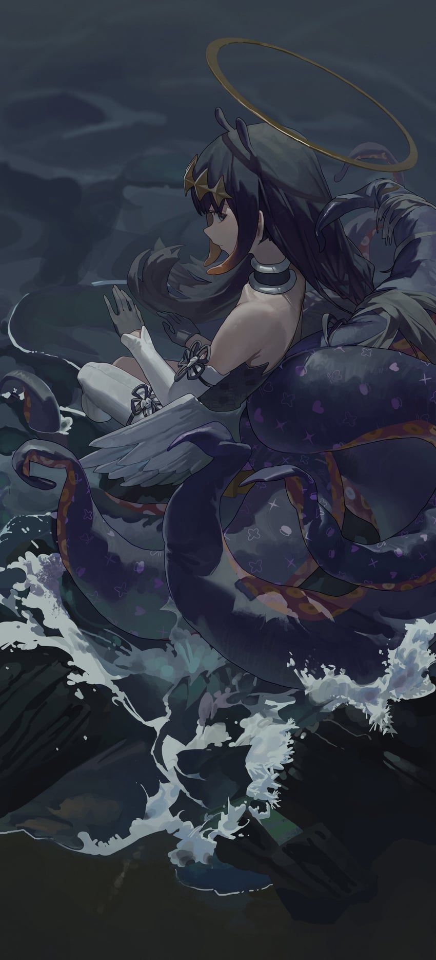 ninomae ina'nis (hololive and 1 more) drawn by starshell