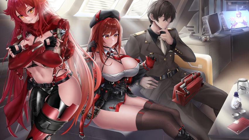 anis, rapi, commander, dorothy, and neon (goddess of victory: nikke) drawn by micktv42