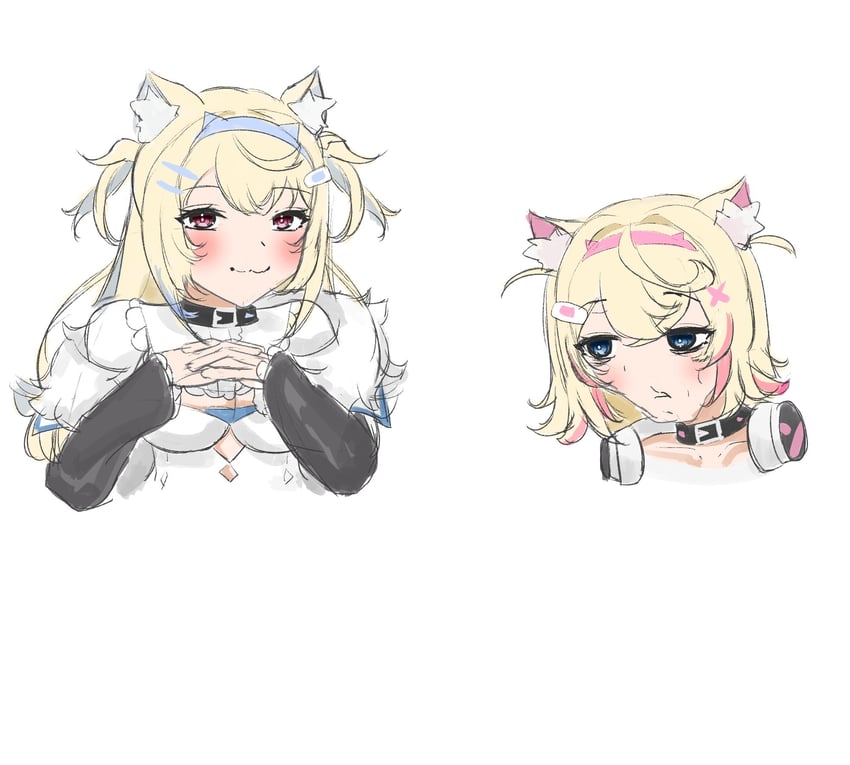 fuwawa abyssgard and mococo abyssgard (hololive and 1 more) drawn by makiiichi
