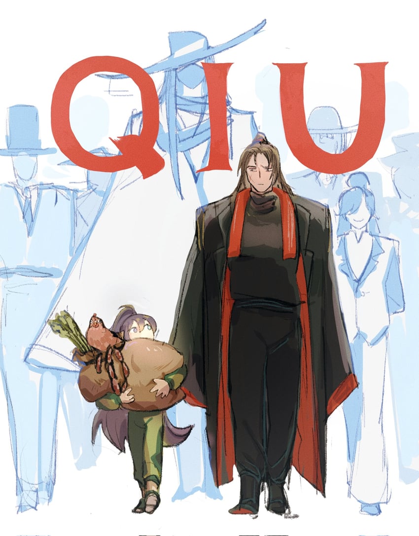 hong lu, jia qiu, and zigong (project moon and 2 more) drawn by yuanbuzhi