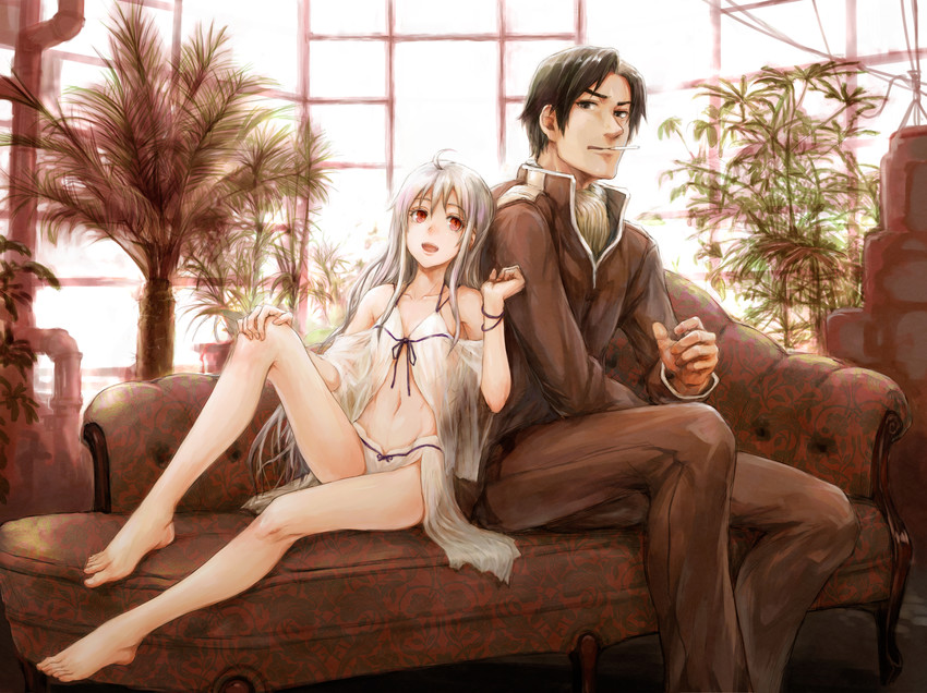 Woman otngagged anime couple