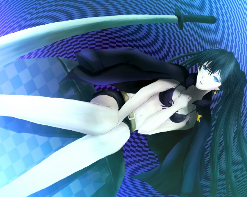 black rock shooter (black rock shooter) drawn by k.k