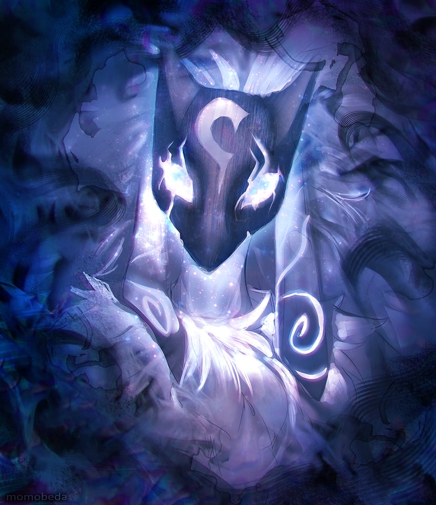 kindred and lamb (league of legends) drawn by momobeda