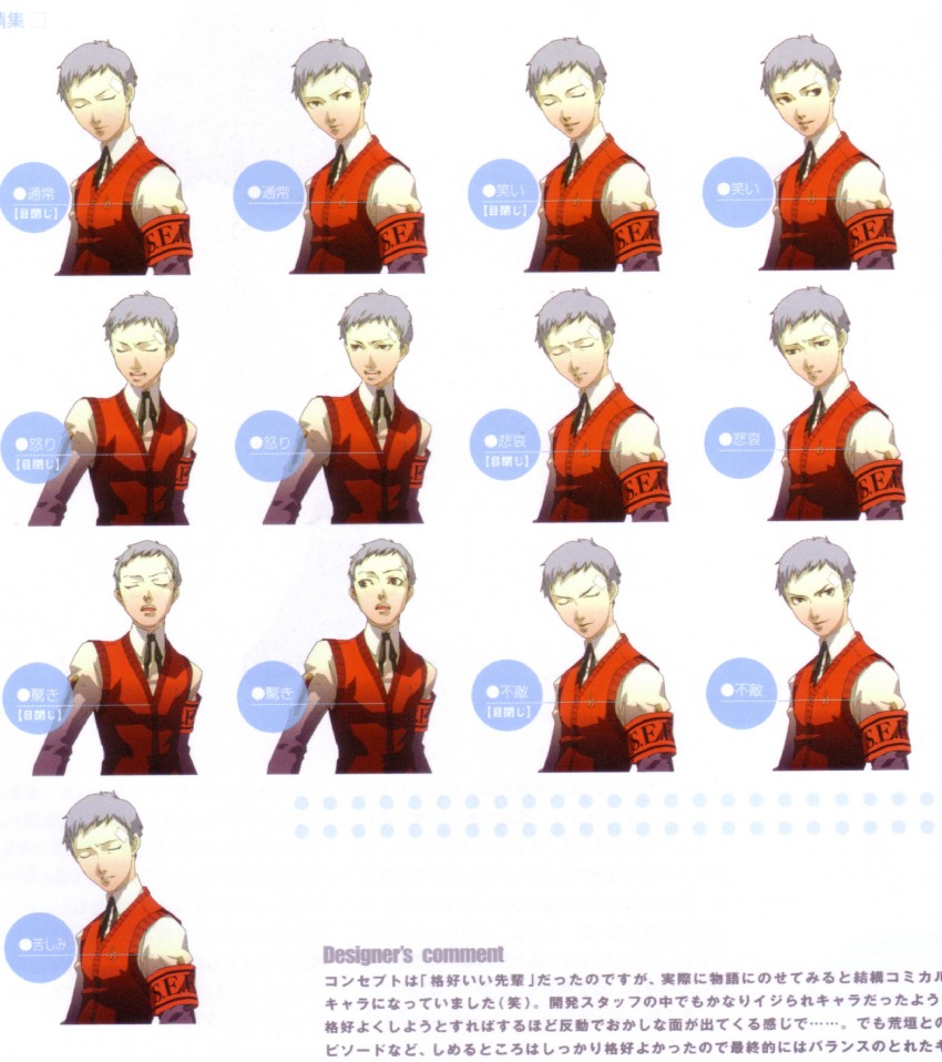 sanada akihiko (persona and 1 more) drawn by soejima_shigenori