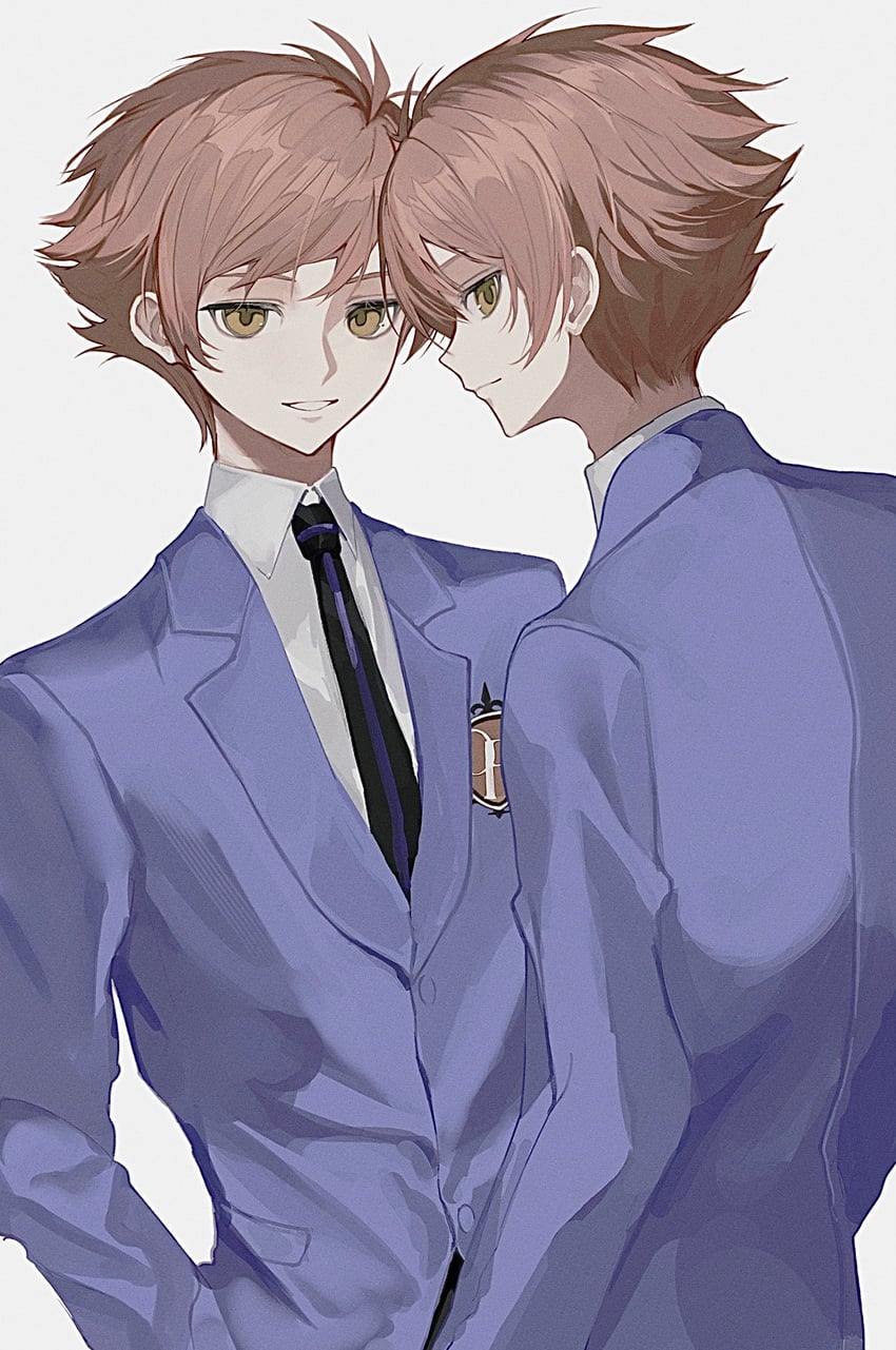 hitachiin hikaru and hitachiin kaoru (ouran high school host club) drawn by sho_(sho_oe4)