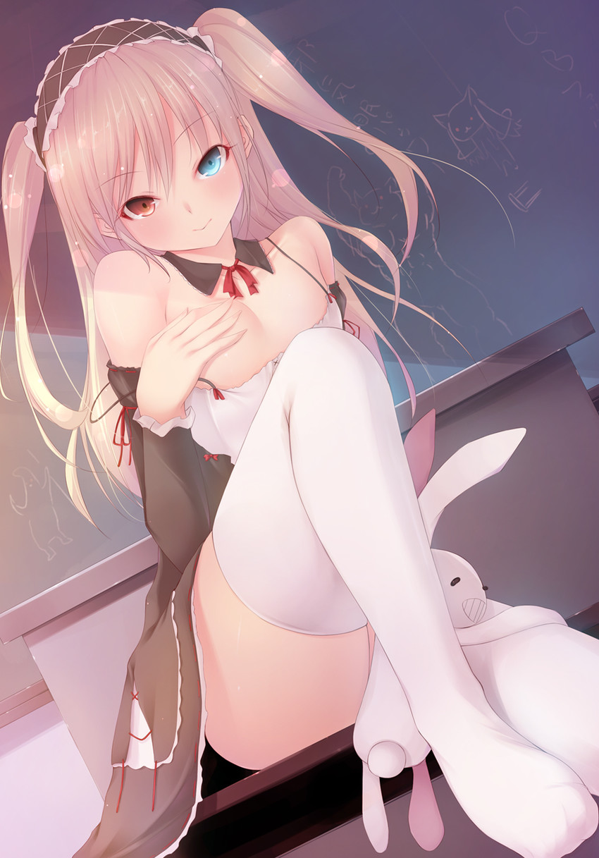 kyubey and hasegawa kobato (mahou shoujo madoka magica and 1 more) drawn by shokuyou_mogura