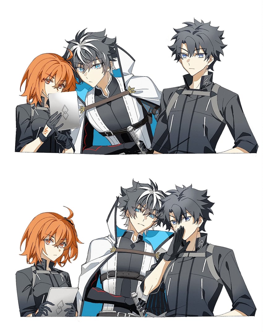 fujimaru ritsuka and charlemagne (fate and 1 more) drawn by idass_(idass16)