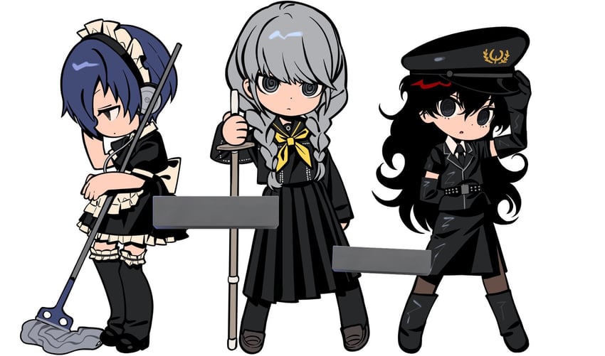 narukami yu, yuuki makoto, and amamiya ren (persona and 3 more) drawn by betti_(xx_betti)
