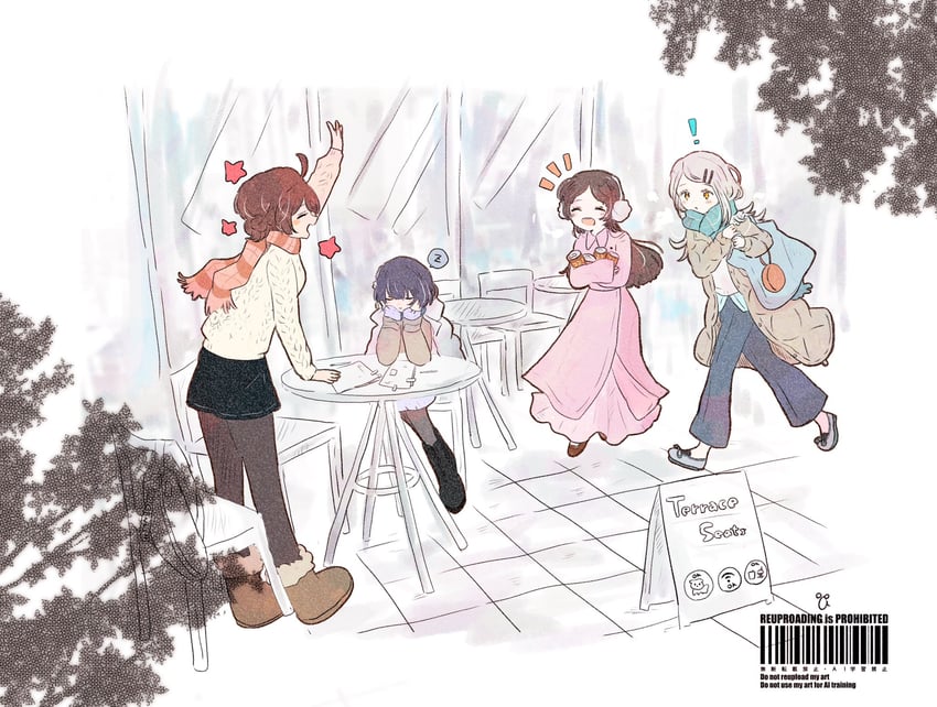 shinosawa hiro, hanami ume, kuramoto china, and hataya misuzu (idolmaster and 1 more) drawn by aoshirota
