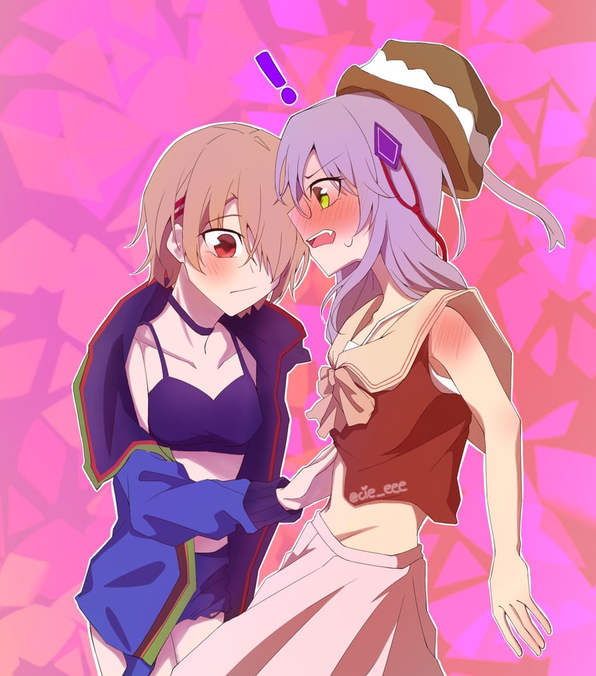 kayamori ruka and izumi yuki (heaven burns red) drawn by cie_eee