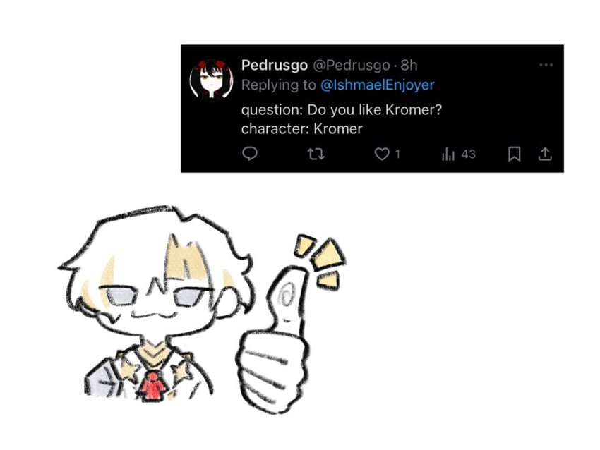 kromer (project moon and 1 more) drawn by yongsa_(ishmaelenjoyer)