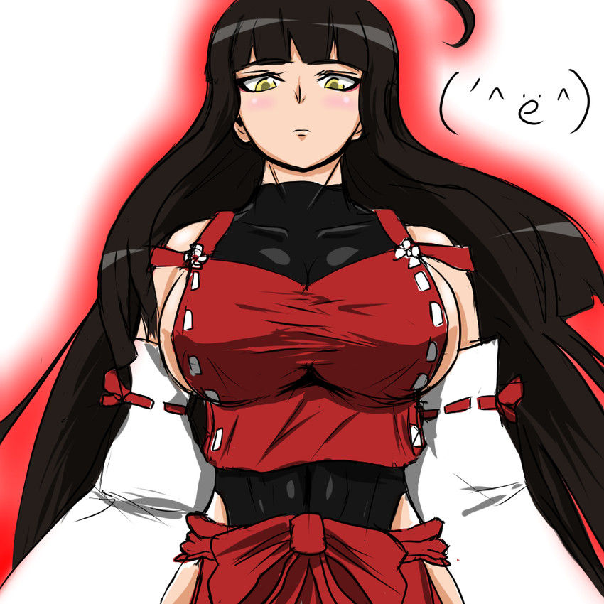 sendai hakurei no miko (original and 2 more) drawn by teirettei