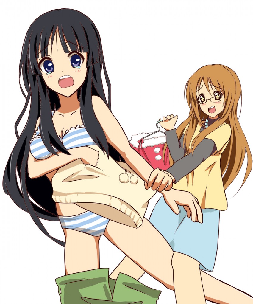 akiyama mio and yamanaka sawako (k-on!) drawn by kuroi_hitsuji