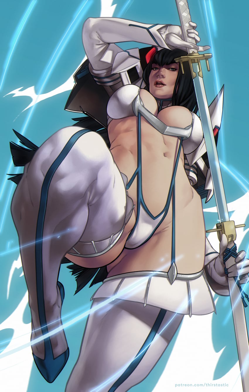 kiryuuin satsuki and junketsu (kill la kill) drawn by dima_ivanov