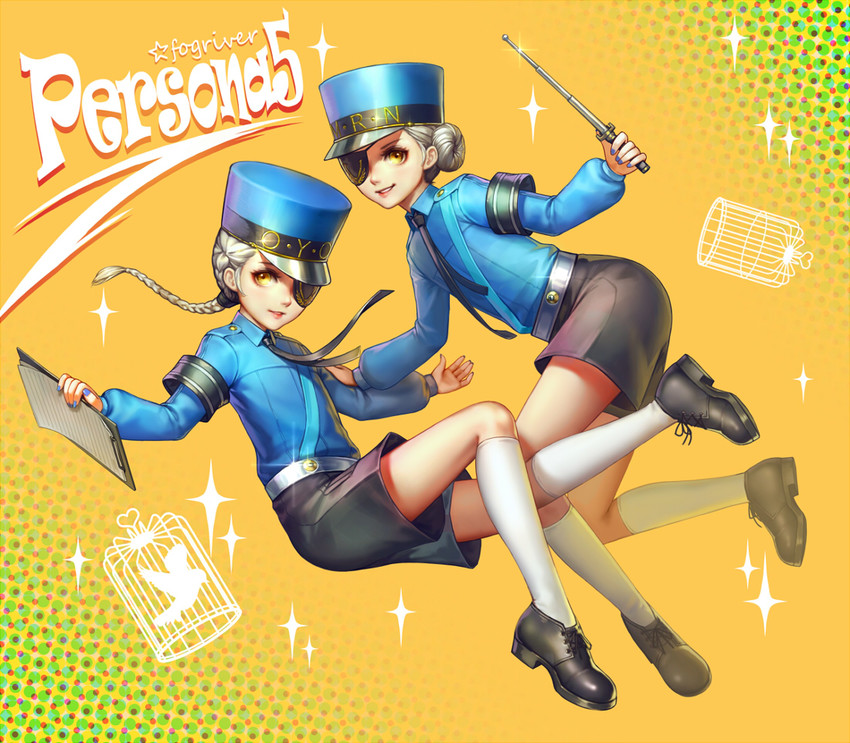 caroline and justine (persona and 1 more) drawn by fogriver