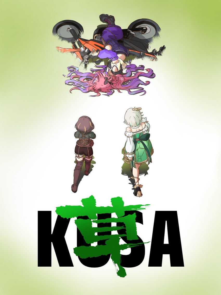 cecilia immergreen, anya melfissa, and kikirara vivi (hololive and 4 more) drawn by takaton
