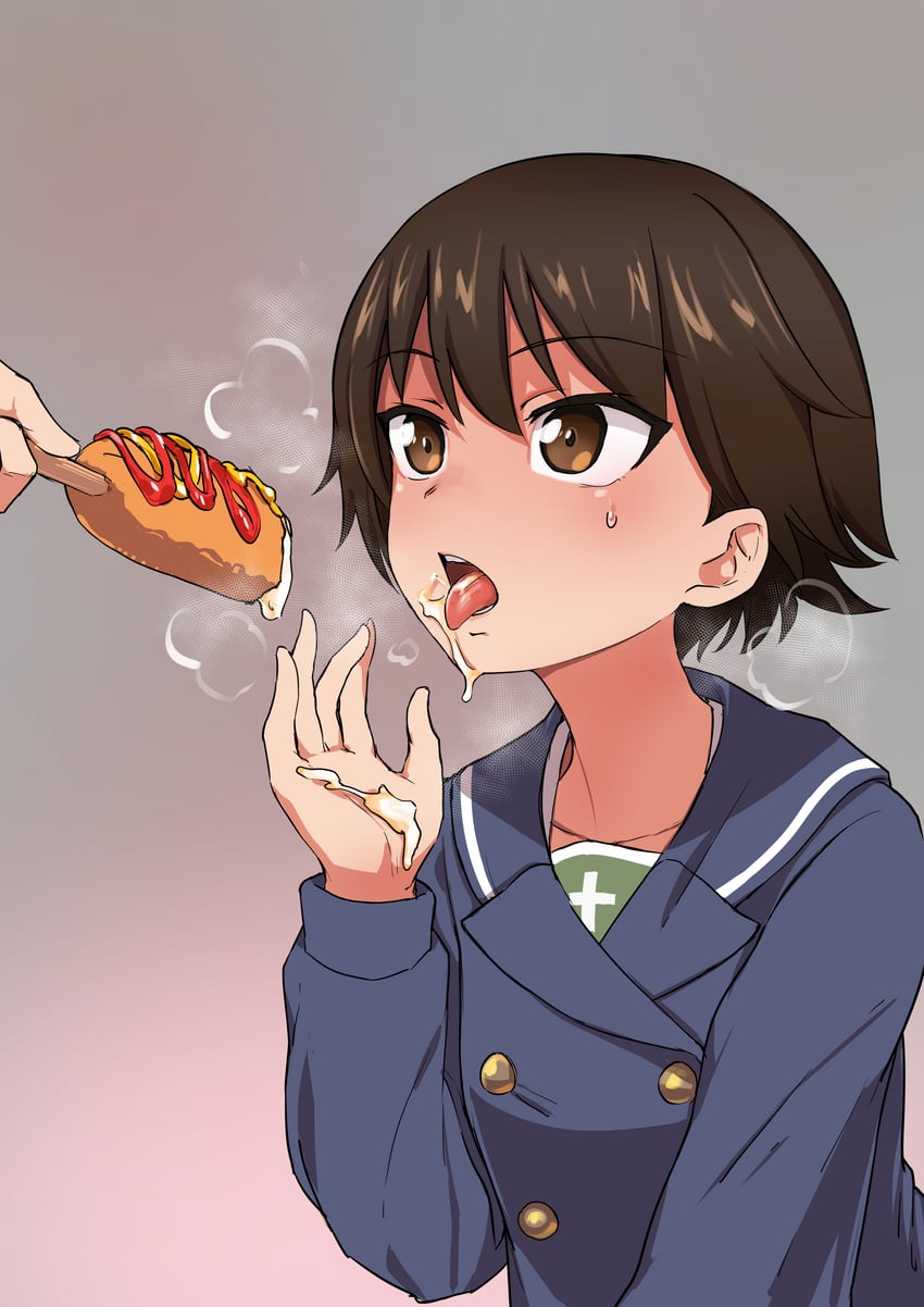 isobe noriko (girls und panzer) drawn by aomushi_(mushamusha)