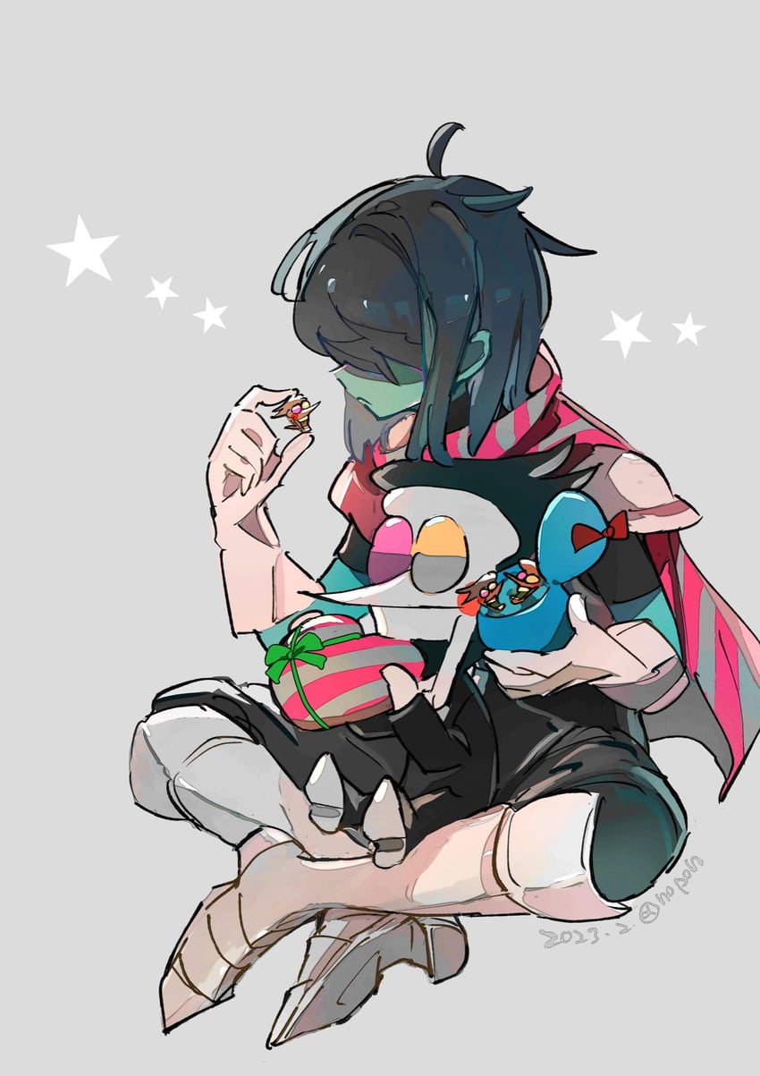 kris and spamton g. spamton (deltarune) drawn by noppo_(nopon)