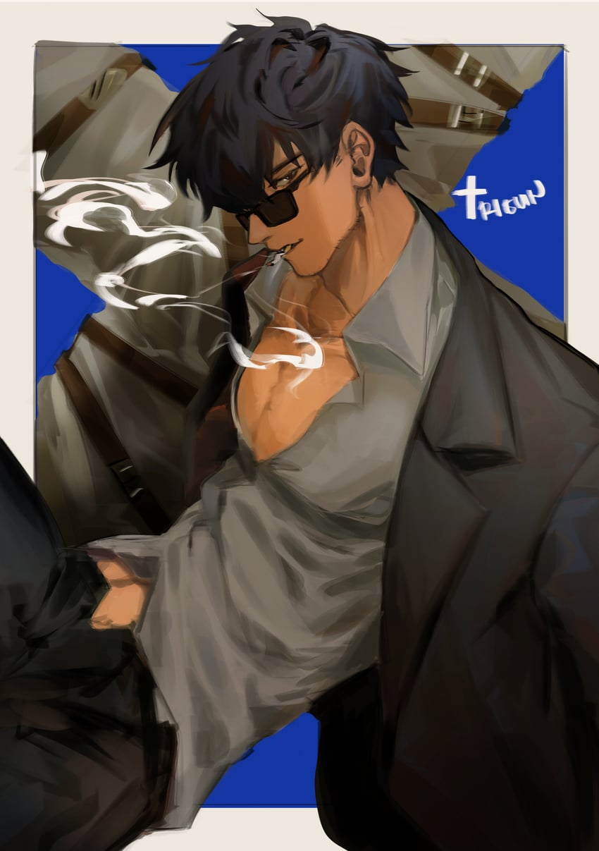 nicholas d. wolfwood (trigun and 1 more) drawn by yohiyosssan