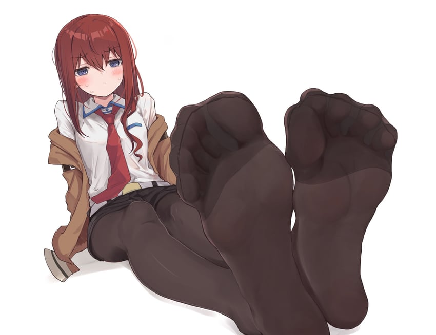 makise kurisu (science adventure and 1 more) drawn by kahlua_(artist)