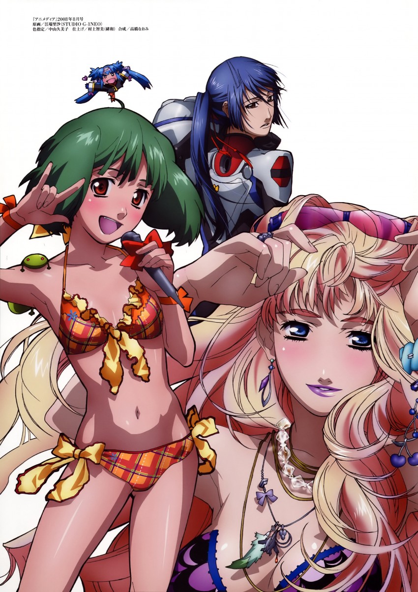 sheryl nome, ranka lee, saotome alto, and klan klein (macross and 1 more) drawn by ebata_risa