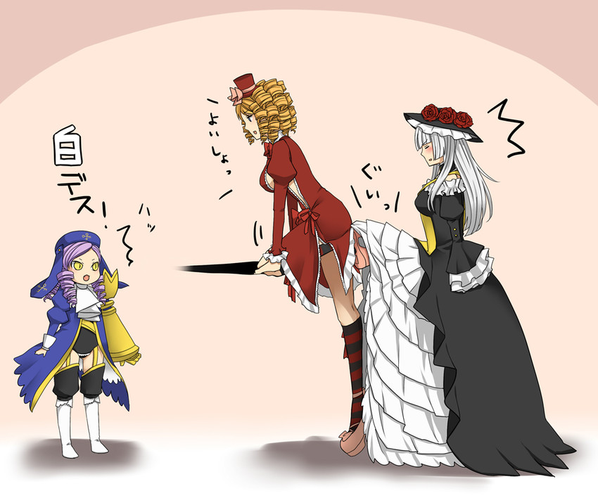 virgilia, dlanor a. knox, and gaap (umineko no naku koro ni) drawn by saya6382