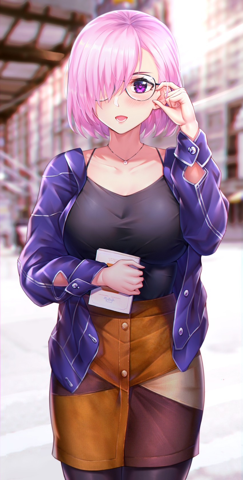 mash kyrielight (fate and 1 more) drawn by hua-j