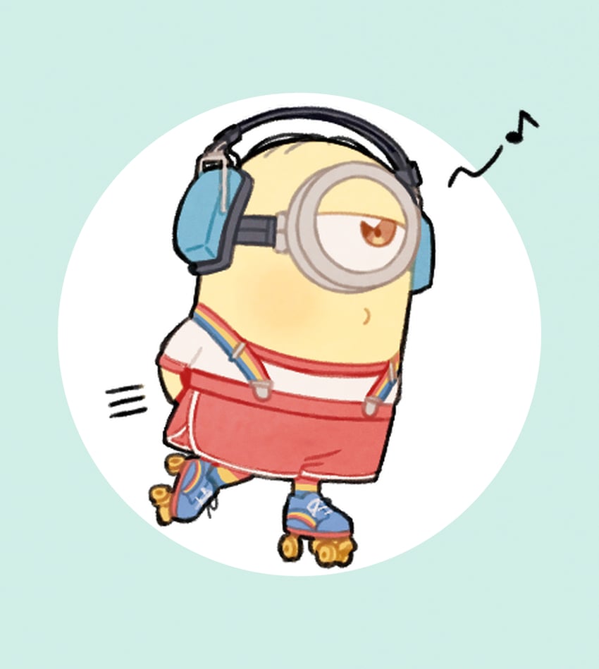 minion and stuart (despicable me and 1 more) drawn by ake_blood