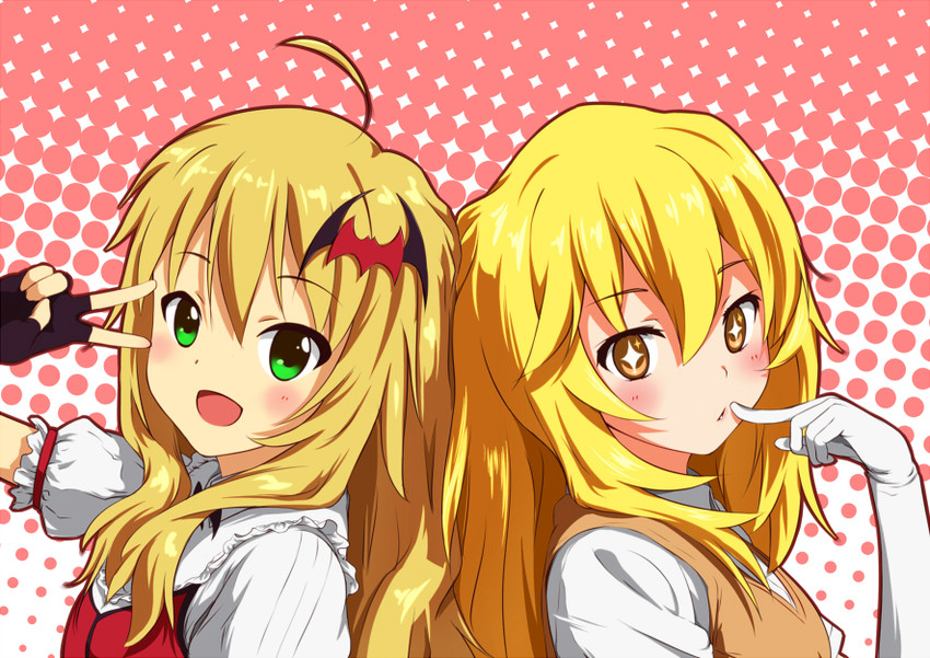hoshii miki and shokuhou misaki (idolmaster and 2 more) drawn by suke_(momijigari)