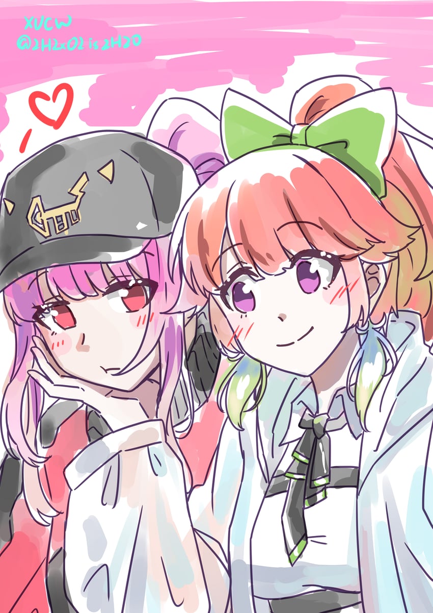 mori calliope and takanashi kiara (hololive and 1 more) drawn by xu_chin-wen