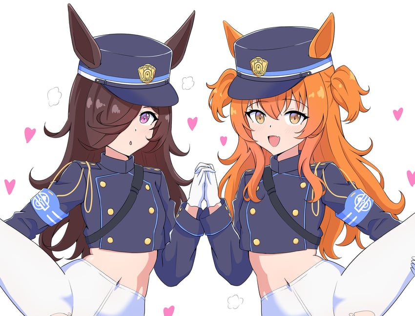 rice shower, hikari, nozomi, mayano top gun, iwami manaka, and 1 more (blue archive and 1 more) drawn by dewanewbie