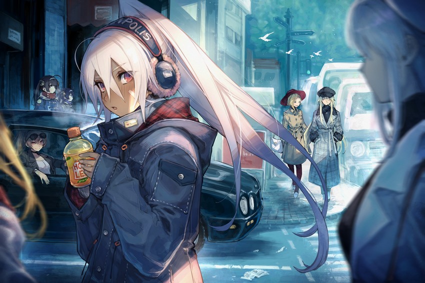 enterprise, bismarck, cleveland, jean bart, hood, and 3 more (azur lane) drawn by mephisto_(angraecum)