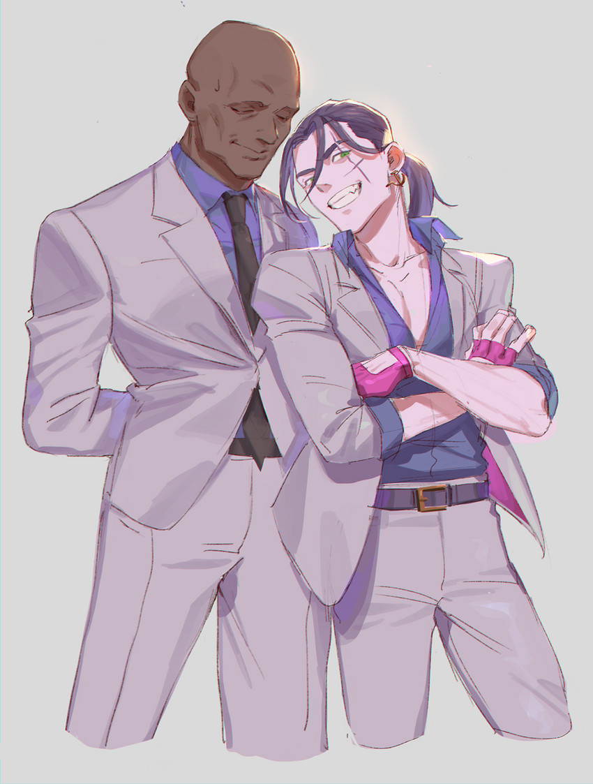son and henchman (hotline miami and 1 more) drawn by meipu_hm