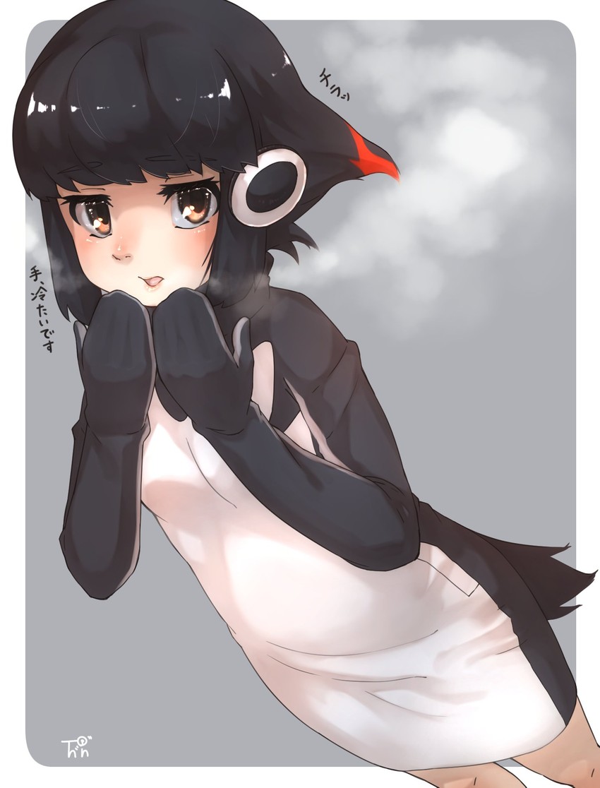 adelie penguin (kemono friends and 1 more) drawn by thin_(suzuneya)