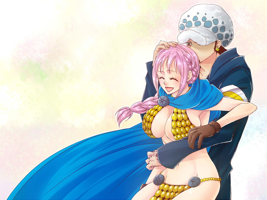 trafalgar law and rebecca (one piece) drawn by niigura_koh