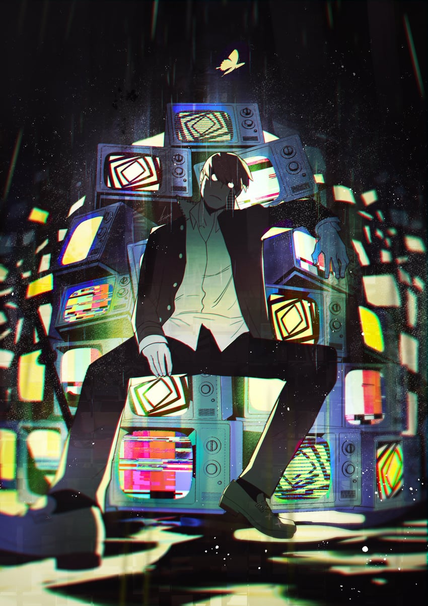 narukami yu (persona and 1 more) drawn by btmr_game